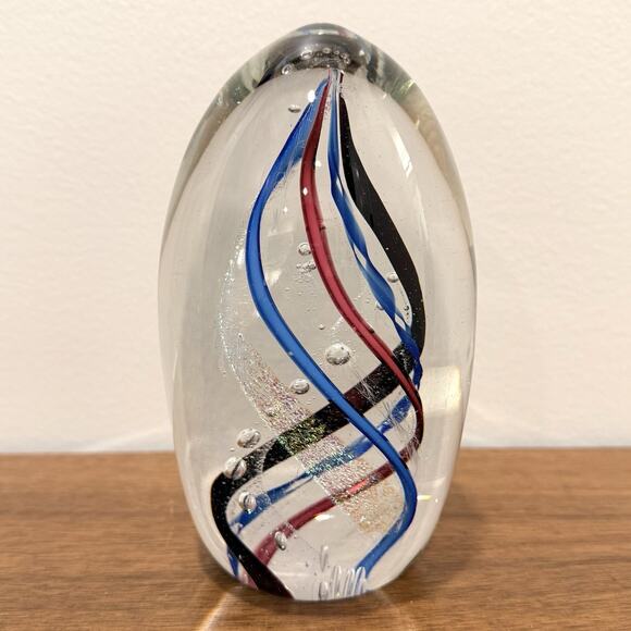 Mark Monson Glasshouse Studio Art Glass Paperweight Sculpture Signed Numbered 6" - Picture 6 of 12